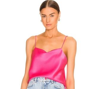 Alice and Olivia Wild Pink Cami (M) and matching midi slip skirt (6) NWT